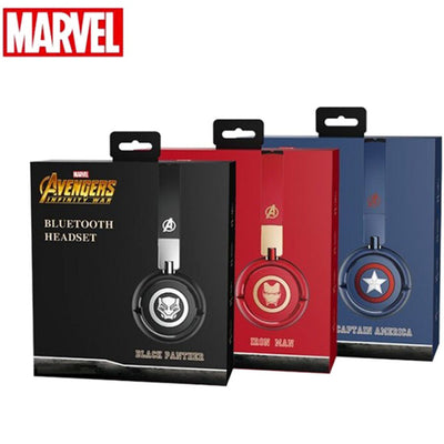 Bluetooth Wireless Headphones Black Panther Marvel Avengers Infinity War Stereo Headphones in Case