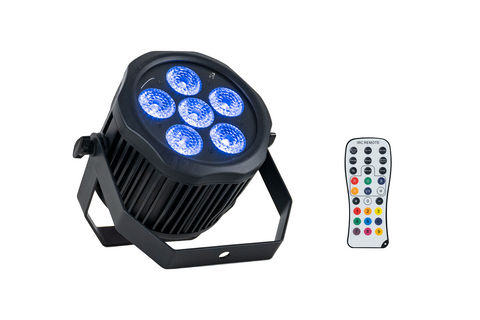 Event Lighting PAR6X12OB2 - Outdoor Battery Parcan with Wireless DMX