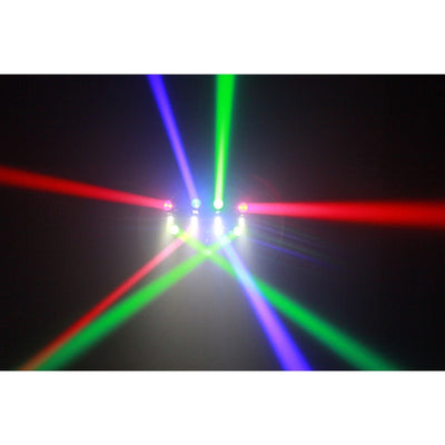 CR Lite 8 Heads LED Multi Color Beam RGBW LED Wash Effect DJ Disco Light