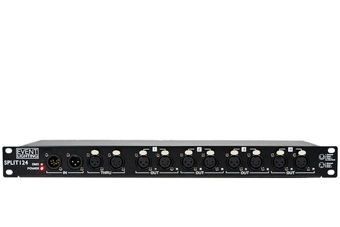 Event Lighting SPLIT124 - 4-way DMX Splitter