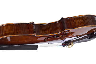 Violin 4/4 Full Size High Gloss with Rectangular Case, Bow, Bridge and Rosin