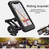 Waterproof Case Phone Holder Bike Mount on Handlebar For Delivery Drivers on Bicycle Motorcycle