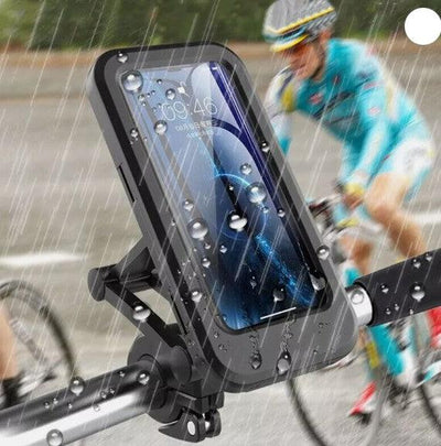 Waterproof Case Phone Holder Bike Mount on Handlebar For Delivery Drivers on Bicycle Motorcycle