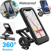 Waterproof Case Phone Holder Bike Mount on Handlebar For Delivery Drivers on Bicycle Motorcycle