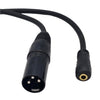 XLR Female or Male to 3.5mm Stereo Female Socket Adapter Australian Made Custom Cable