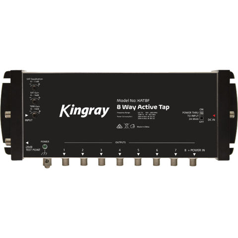 KAT8F 8 PORT ACTIVE TAP 47-2400 MHz F31011 KINGRAY KAT8F