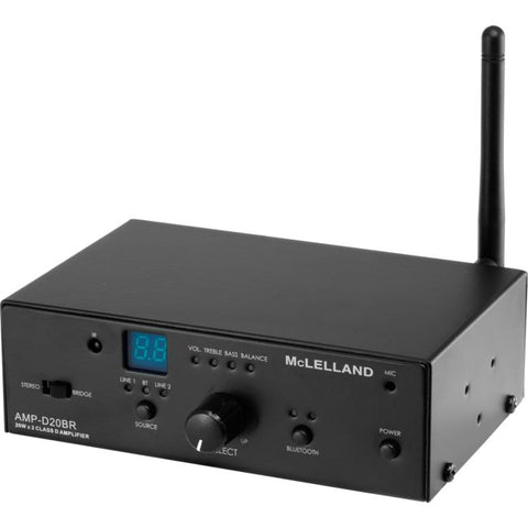 AMP-D20BR CLASS D BLUETOOTH AMPLIFIER 20W + 20W MCLELLAND AMPD20 MCLELLAND AMP-D20BR