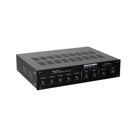 QSM624ET 240W SCHOOL PA AMPLIFIER WITH CHIME, BELL, ALERT& EVAC TONE PRIME QSM-624ET