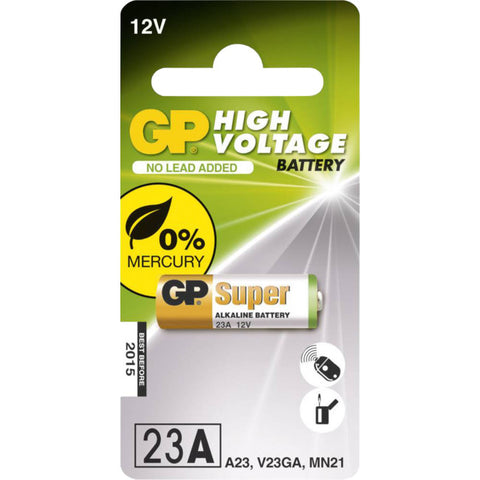 23AEGP 12V ALKALINE BATTERY - GP 1PK (GP23A) GP GP23AC1