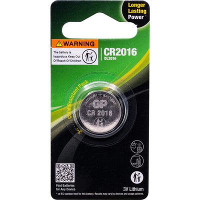 CR2016C1 3V 72MAH LITHIUM BATTERY GP GP 02736332