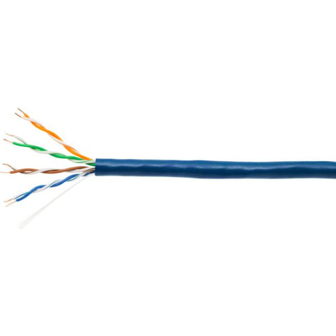 4PRX7BLU-1M CAT5E SOLID BLUE BOX -1M - PER METRE DOSS (305M) DOSS