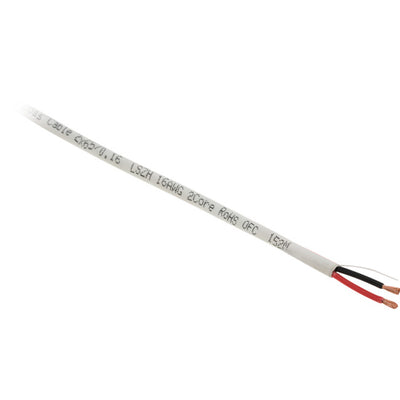 16G2C152M 16AWG 2CORE SPEAKER CABLE 152M LSZH REELEX WHITE/R DOSS 16-2C-500