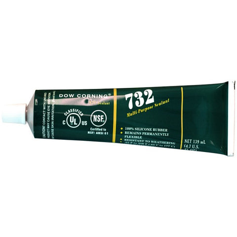 S732WH 139ML SILASTIC SILICON - WHITE 732 DOW CORNING MULTI SEALANT DOW CORNING 139ML732WHITE