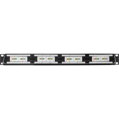 PP24 24 PORT CAT5E PATCH PANEL TE TECH TE PP245E-K/BLK