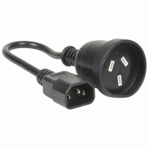 Power Cable - Male IEC to 3 Pin Socket 240V 10A SAA Approved