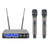 IU-2080HH Dynamic UHF Digital 100 Channels Tunable Wireless Microphone System 2xHandheld