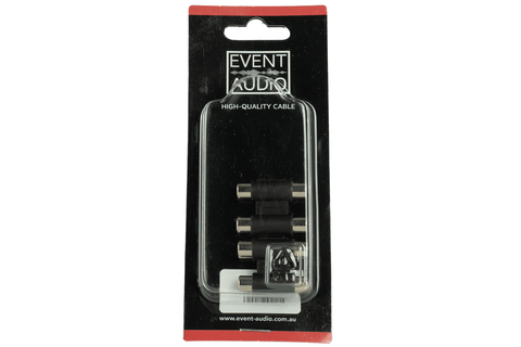 Event Lighting Event Lighting 2RCAF2RCAFEL - Pair of 2x RCA Female to 2x RCA Female Adaptors