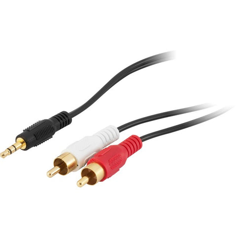 LA1055 5M 3.5MM PLUG TO 2X RCA STEREO ADAPTOR LEAD PRO2