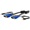 LC1380 3M VGA& AUDIO LEAD HD15 PLUG TO PLUG WITH 3.5MM STEREO PRO2