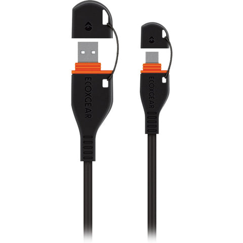 LC7386 WATERPROOF TYPE-C TO USB 1.2M ECOXCABLE ECOXGEAR GDI-EXUSBC41AU