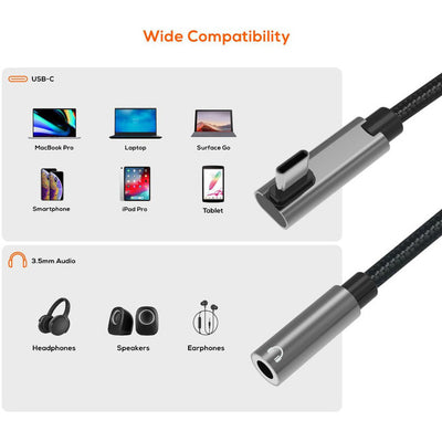 LC7986 USB-C TO 3.5MM AUDIO ADAPTER TOUGHLINK MBEAT MB-XAD-C35AUX