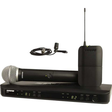 BLX1288CLK14 SHURE DUAL WIRELESS MIC SYSTEM CVL LAVALIER & PG58 HANDHELD SHURE SHR-BLX1288CLK14