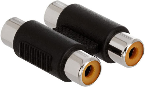 2 RCA Female to RCA Female AV Audio Video Coupler Adapter Joiner Connector