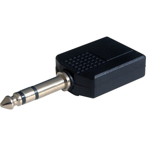 PA1830 6.3MM STEREO PLUG TO 2X 6.3MM TWIN SPLITTER SOCKETS ADAPTOR