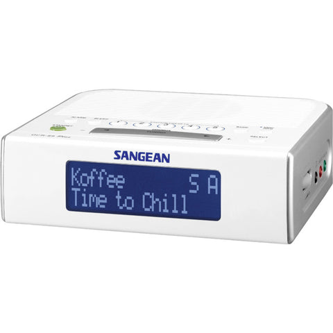 DCR89+ BASIC DAB+/ FM BEDSIDE CLOCK RADIO, WHITE - SANGEAN SANGEAN DCR-89+