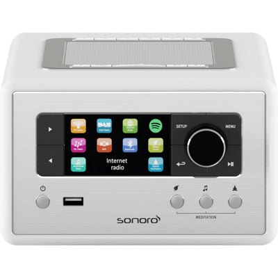 RELAX-WHT FM/DAB+ -INTERNET RADIO- WIFI BLUETOOTH -ALARM CLOCK - WHITE SONORO 34595658