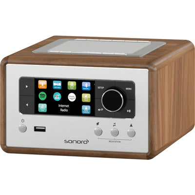 RELAX-WAL FM/DAB+ -INTERNET RADIO- WIFI BLUETOOTH -ALARM CLOCK -WALNUT SONORO RELAX- WALNUT