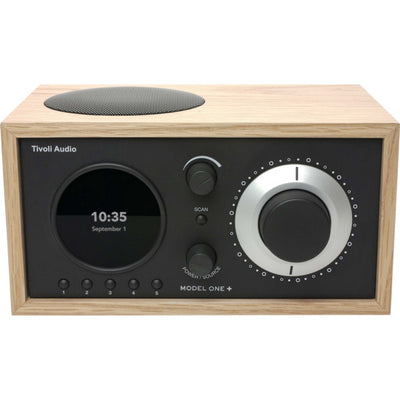 M1POBB MODEL ONE PLUS -OAK / BLACK DAB+/FM/ BLUETOOTH CLOCK RADIO TIVOLI AUDIO M1POBB