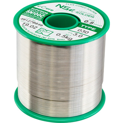 LF0.8SN100C.5K 0.8MM LEAD FREE SOLDER 500G NIHON SUPERIOR SN100C NIHON SUPERIOR SN100C080030500G