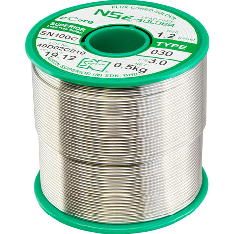 LF1.2SN100C.5K 1.2MM LEAD FREE SOLDER 500G NIHON SUPERIOR SN100C NIHON SUPERIOR SN100C120030500G