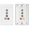 PRO1117 COMPONENT VIDEO + STEREO AUDIO WALL PLATE PRO2 A1117
