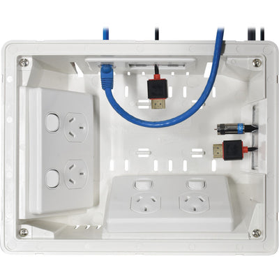 04MM-RP04 RECESSED WALL BOX WITH CABLE MANAGEMENT SYSTEM MATCHMASTER 39893412