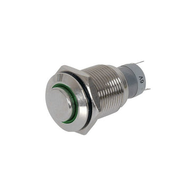 SP4145 IP67 METAL PUSH BUTTON - GREEN MOMENTARY - 3AMP @ 250VAC SPDT SP-0797