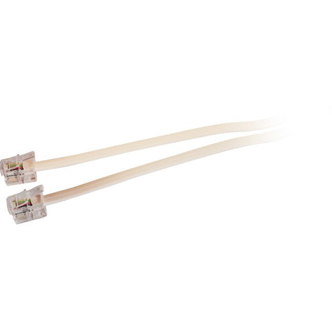 LC0051B/IVY 2M MODULAR PLUG LEAD - IVORY RJ14 (RJ12) 6P4C TEL5052 PRO2 LC0051B/IVY