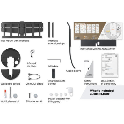TVM7675 SIGNATURE SERIES 40"-77" 35KG MOTORISED WALL MOUNT MOTION MOUNT APP -3D LEVELLING VOGEL'S 43130589