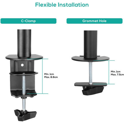 SC01K ACTIVIVA SINGLE MONITOR ARM DOUBLE JOINT MBEAT ACA-BMA-SC01K