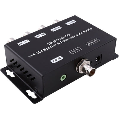 SDI4SP 4-WAY SDI SPLITTER & REPEATER 1-IN 4-OUT W/ AUDIO EXTRACTION DOSS SX-SDI-104