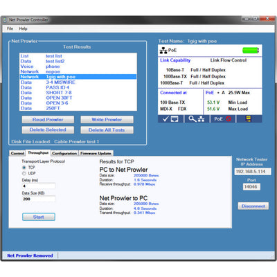 NP800KIT NET PROWLER NETWORK TESTER ADVANCED CABLING TESTER PLATINUM TOOLS NP800 KIT