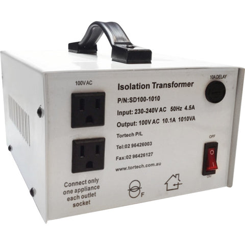 SD100-1010W 100V 1010W JAPANESE VOLTAGE STEPDOWN TRANSFORMER TORTECH SD100-1010