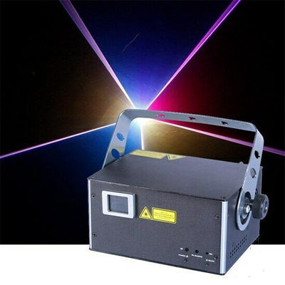 CR Laser Fine 7 RGB 1W Laser 20k Scanning Auto Sound DMX ILDA with keyboard