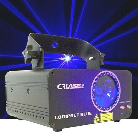 CR Laser Compact Blue 500mW Laser Disco Light Auto Sound DMX IR Remote Control