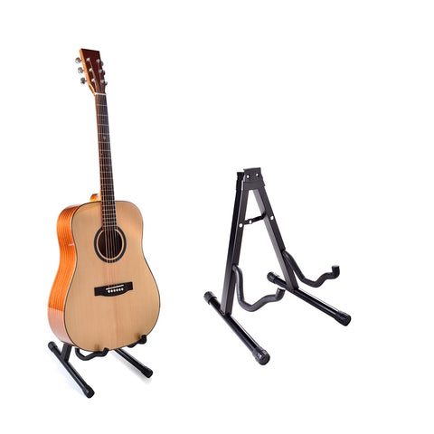 Single Guitar Stand A Frame Floor Rack Holder Portable Folding for Electric Acoustic Bass