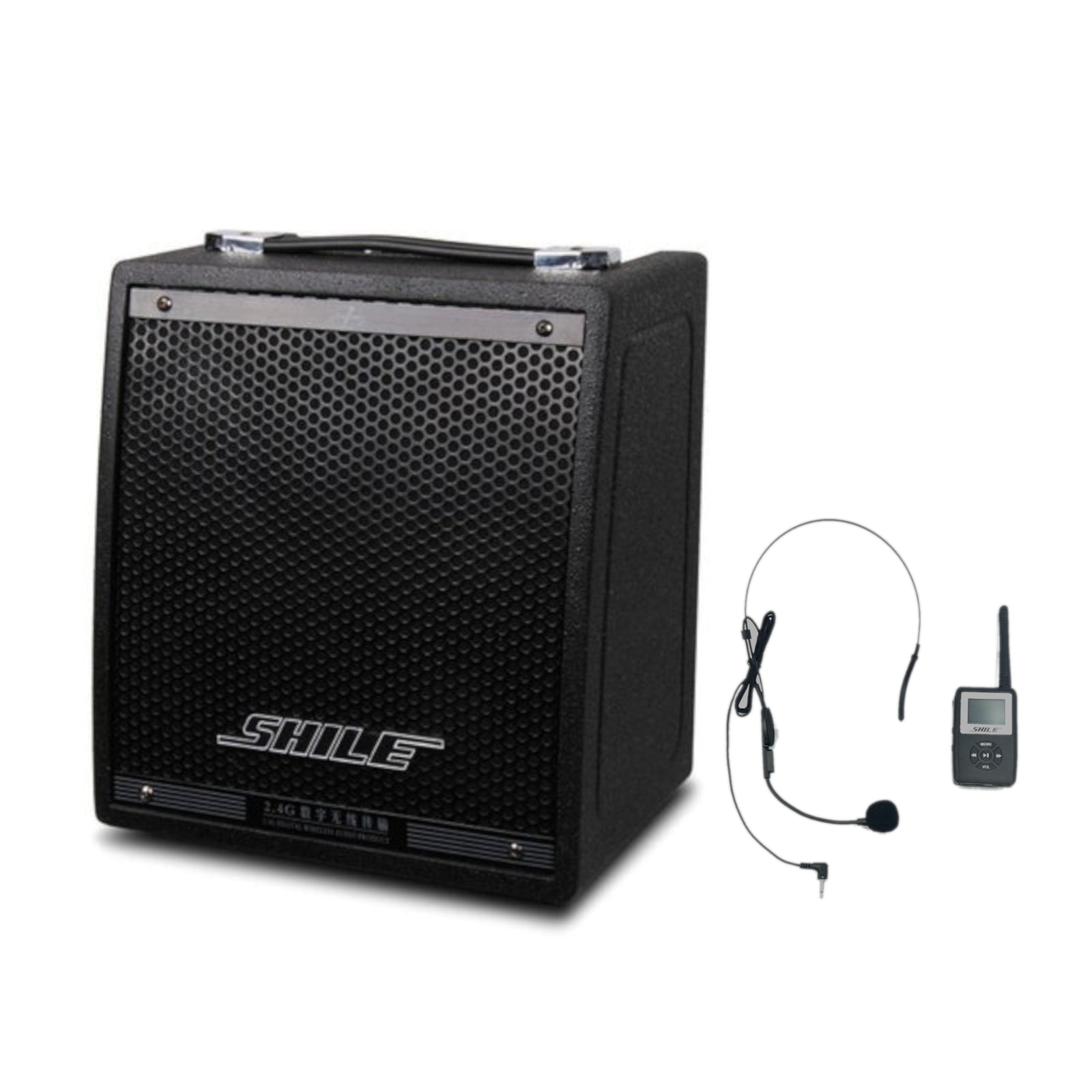 Portable speaker with cordless clearance mic