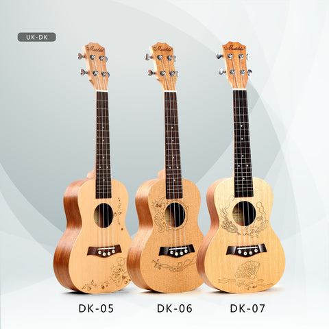 Ukulele 24 Inch Acessories Kit Option Rosewood Sapele Concert