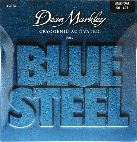 Dean Markley Blue Steel 4 Bass Guitar Strings Medium 50 -105 or Medium Light 45 - 105