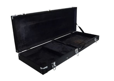 Electric Guitar Hard Case Black Rectangular Shape Lockable with Key